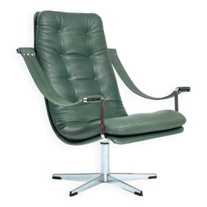 Fauteuil Pivotant Vert Forêt par Geoffrey Harcourt pour Artifort, 1959
