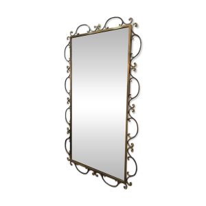 miroir mural en fer forgé – Style Art Déco / Maison Bourgeoise