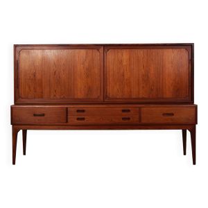 Buffet haut en palissandre, design danois, années 1960, designer : Severin Hansen