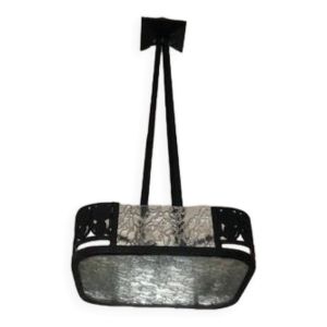 lustre suspension art deco fer forgé 1930