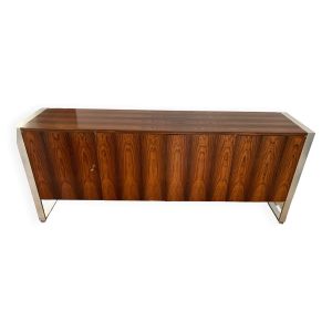 Buffet enfilade des années 1960-1970 en placage de palissandre.