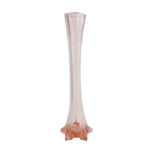 Soliflore en verre moulé début XXème