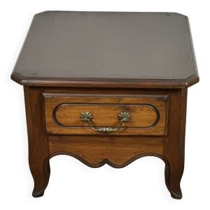Table basse bout de canapé en noyer style louis Philippe