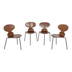 Chaise Ant modèle 3101 en teck par Arne Jacobsen pour Fritz Hansen, années 1970, Danemark