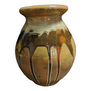 Céramique XXème vase boule signé Foucard Jourdan Vallauris