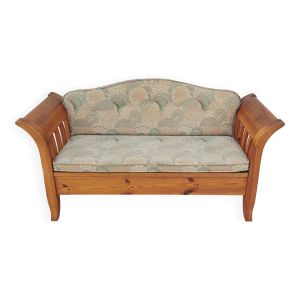 Banquette vintage en pin