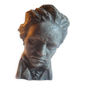 Buste de Beethoven en plâtre signé Limousin