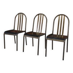Lot de 3 chaises modèle ''Villa Cavrois'' Moderniste par MALLET STEVENS