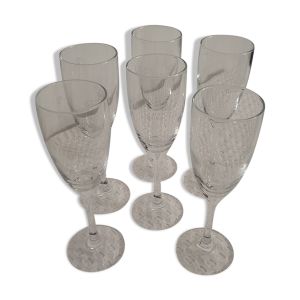 Lot de 6 flûtes à Champagne Duval-Leroy