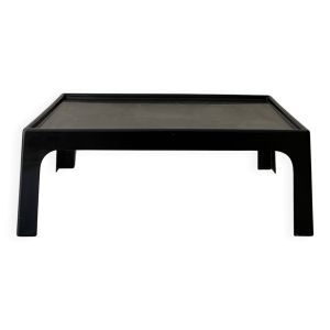 table basse space age en fibre de verre noir, design 1970