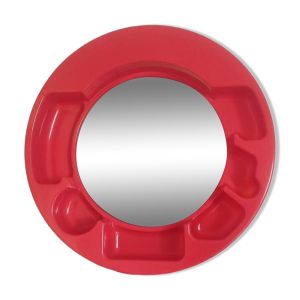 Miroir rouge Jean-Pierre Vitrac années 70