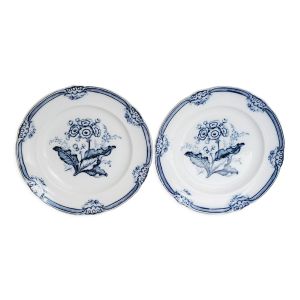 2 anciennes assiettes en porcelaine anglaise Moss Rose J. Ridsway