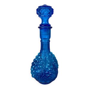 Carafe en verre d’empoli bleu
