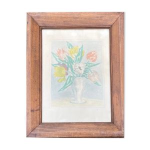 Tableau peinture aquarelle nature morte aux fleurs Matisse, Dufy début XXe