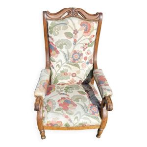 Fauteuil Voltaire en noyer