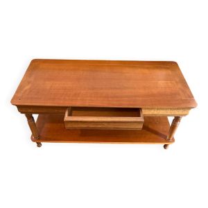 Table basse en merisier des années 80