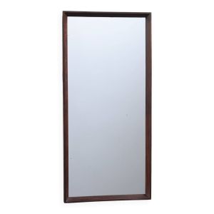 Miroir danois moderne du milieu du siècle en palissandre, années 1960