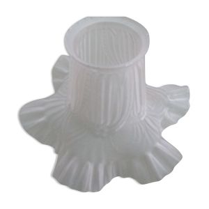 Abat- jour tulipe pâte de verre translucide