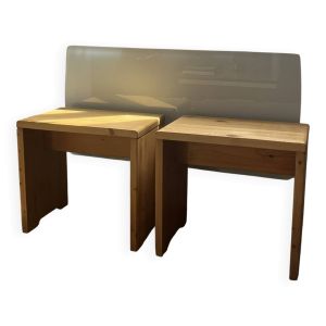 Paire de tabourets Charlotte Perriand