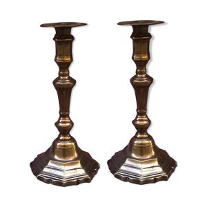 Paire de flambeaux ancien