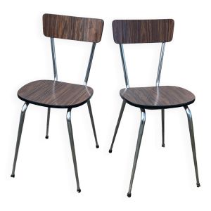 Paire de chaises en Formica