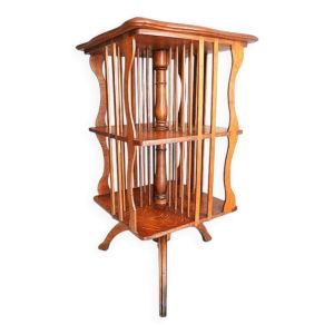 Ancienne bibliothèque Tournante  en Bois Massif