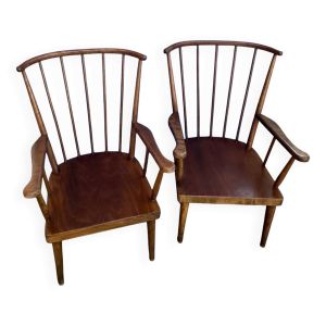 Paire de fauteuils Baumann