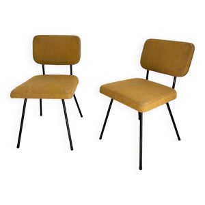 Paire de chaises C57 de Paul Geoffroy pour Airborne