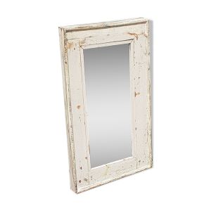 Miroir Indien Bois Vieux Teck Patiné à Fixer