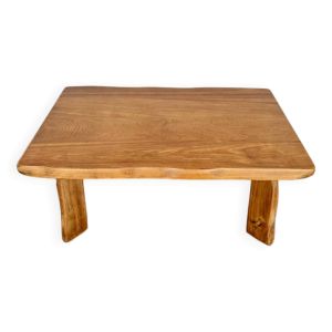Table basse en orme vintage moderniste