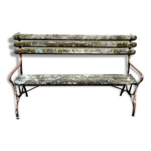 Banc de jardin en fer forgé