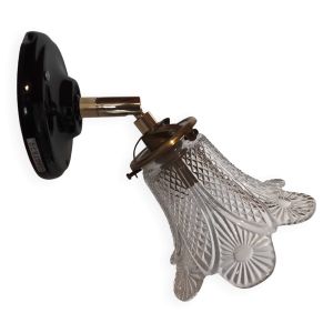 Applique murale Vintage tulipe verre moulé