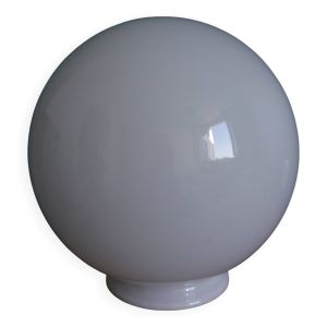 Globe boule opaline verre blanc 20 cm