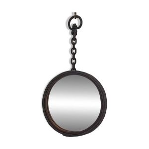 Miroir circulaire fer forgé DLG Jean Touret / les marolles / brutaliste / fabrication artisanale / vintage / France / années 60 / midcentury