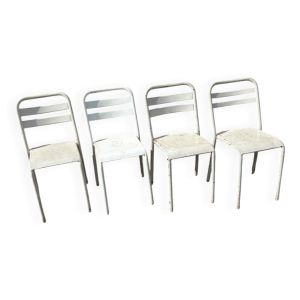 Set de 4 chaises tolix de bistrot