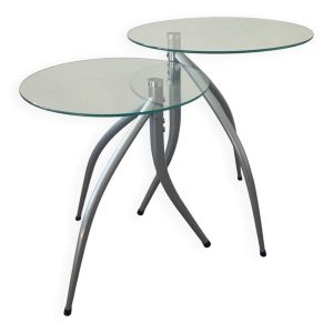Duo de tables gigognes pied tripode