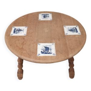 table basse chene blanchi 1950