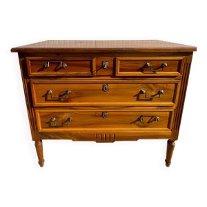 Commode fine style directoire en bois merisier