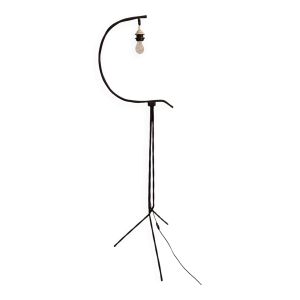 Lampadaire fer forgé torsadé 1950 1960