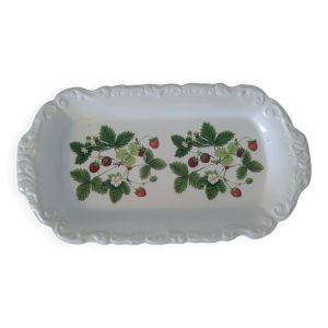 Coupelle en porcelaine anglaise motif fraise