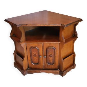 Meuble d'angle en bois exotique