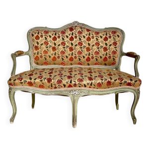 Petit Canapé / Banquette laquée Style Louis XV