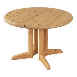 Table de salle à manger classique des années 1970, en pin massif