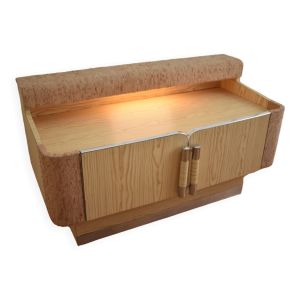 Meuble bar console vinyle vintage en formica