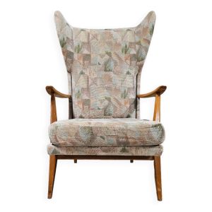 Fauteuil à oreille knoll antimott 1960 vintage