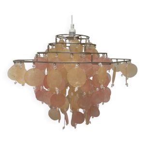 Lustre pampilles nacre