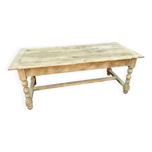 Table à manger style monastère chêne naturel brut