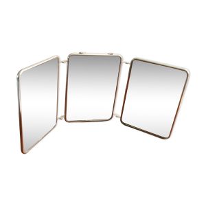 Miroir de barbier triptyque années 50/60