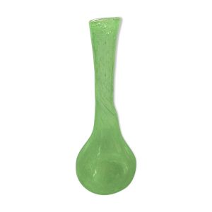 Vase soliflore verre bullé vintage