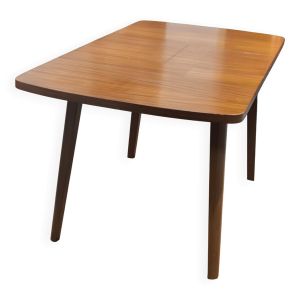 table à manger vintage scandinave en bois extensible rallonges